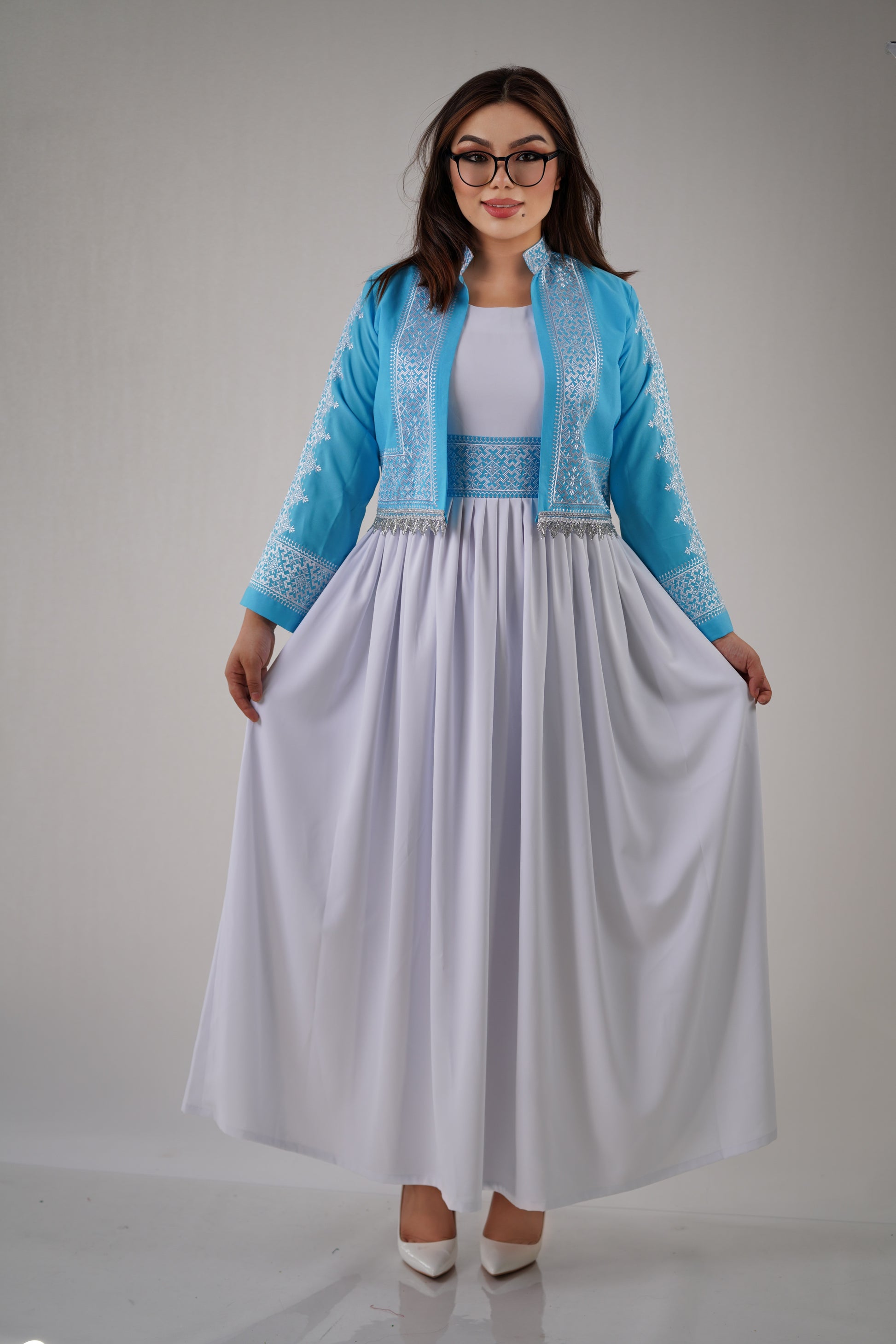 Afghan New Design Dress - Elegant Women's Embroidered Dress W14