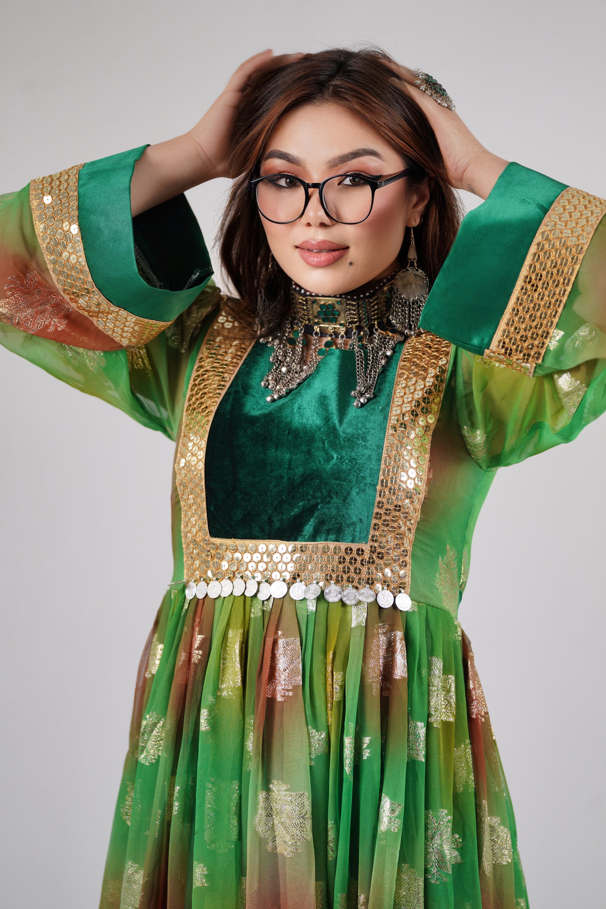 Kabuli Style long skirt - Professional Design dress-W21