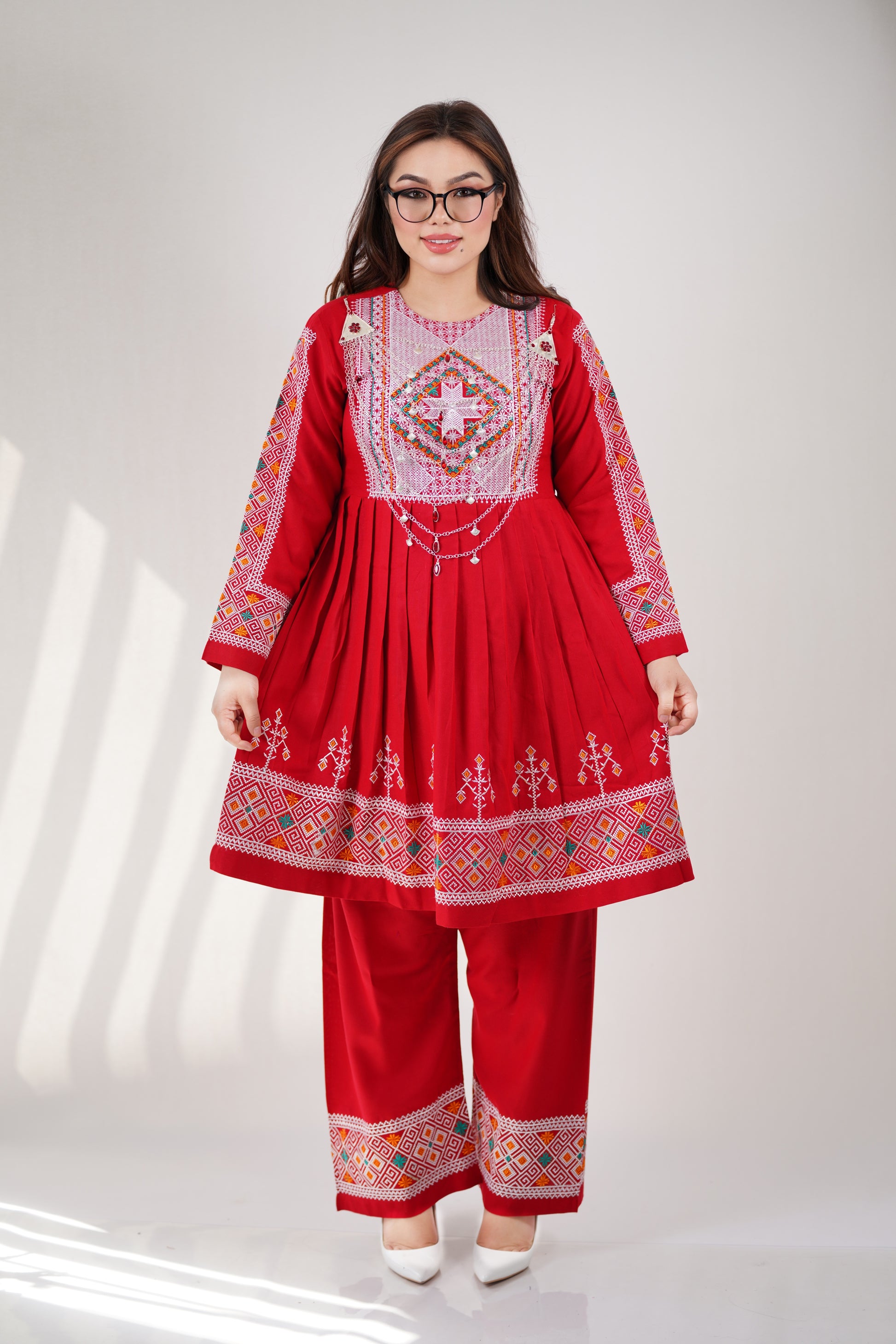 New Stylish Hazaragi embroidered Shawl - W22
