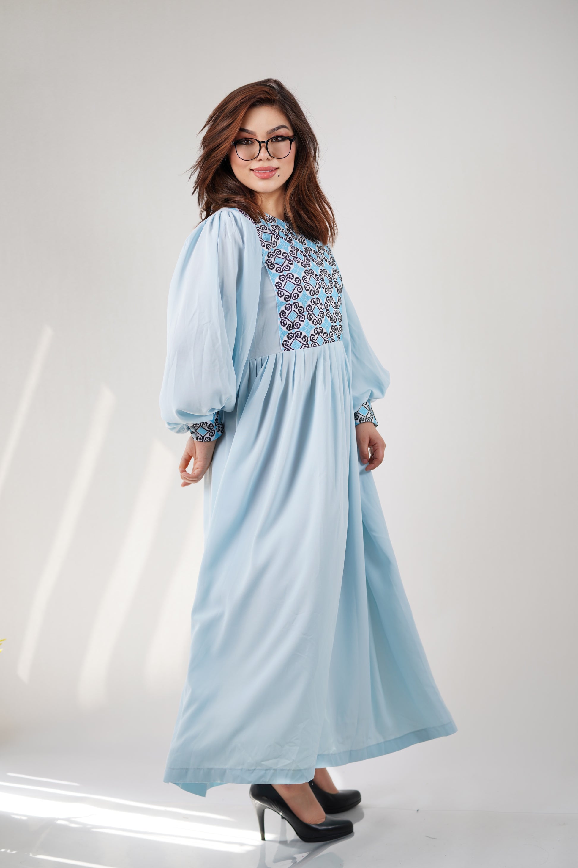 Embroidered Long Skirt Women Dress for Summer-W25