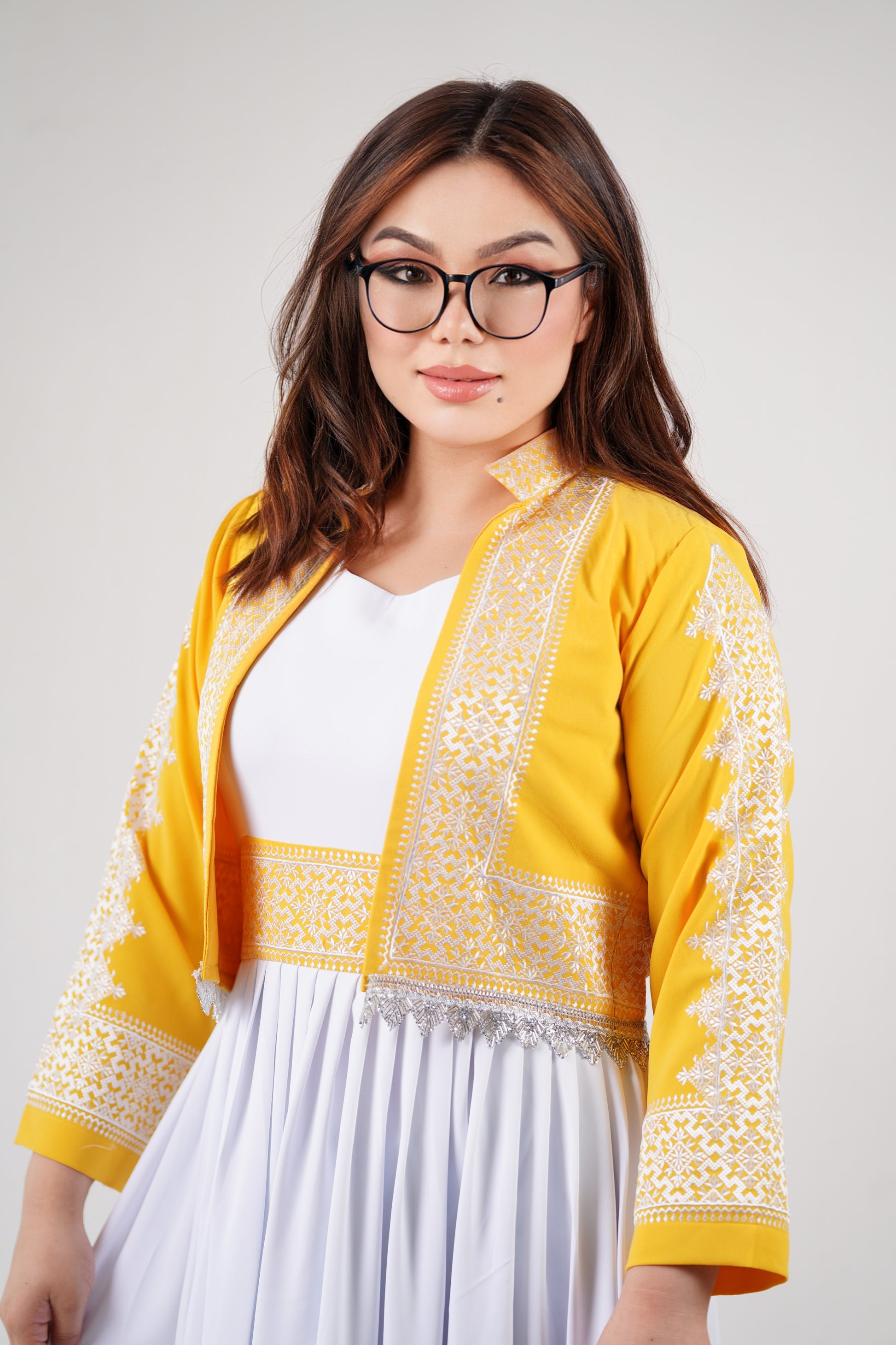 Afghan New Design Dress - Elegant Women's Embroidered Dress W15