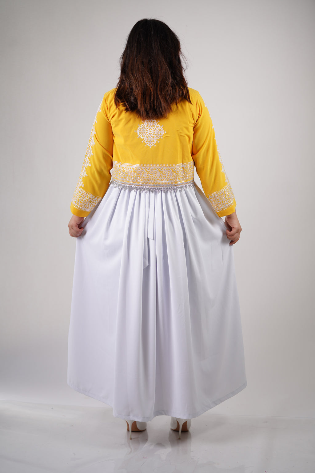 Afghan New Design Dress - Elegant Women's Embroidered Dress W15