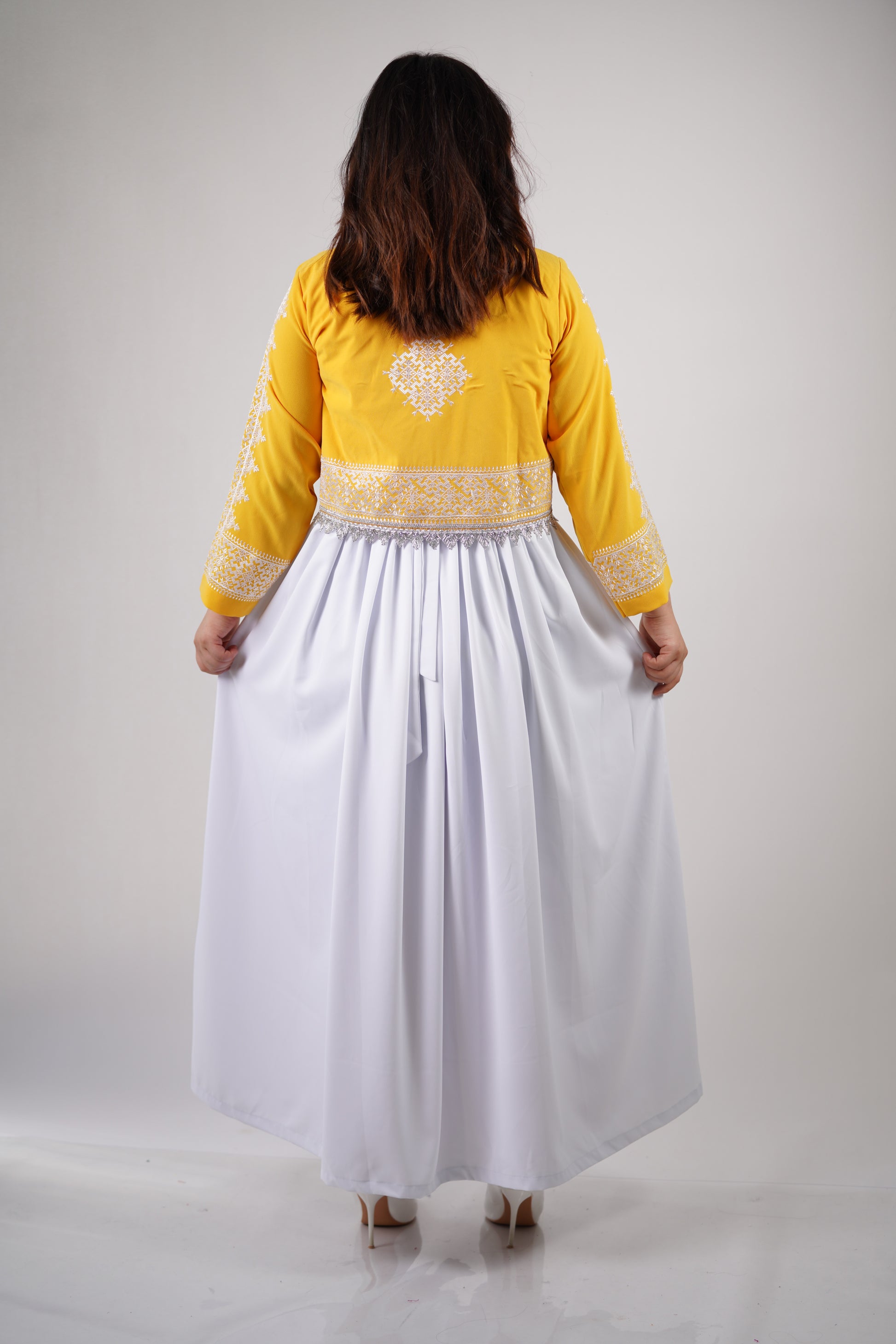 Afghan New Design Dress - Elegant Women's Embroidered Dress W15