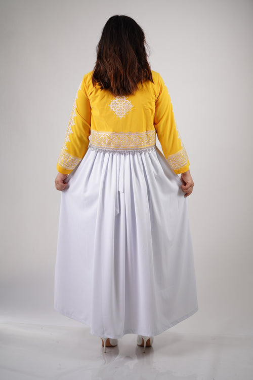 Afghan New Design Dress - Elegant Women's Embroidered Dress W15
