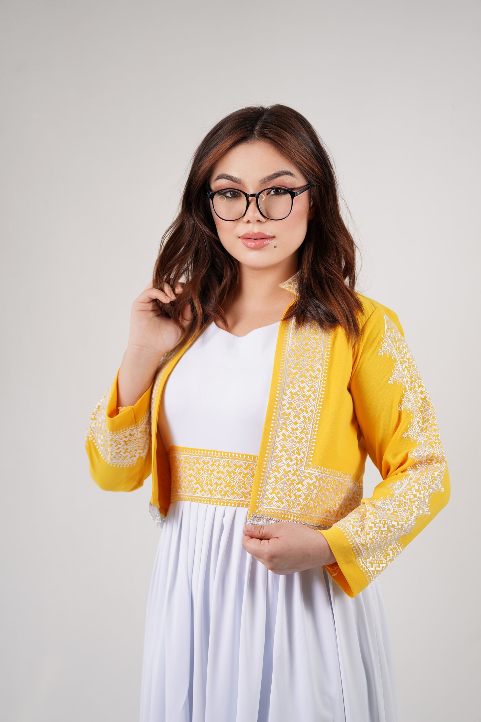 Afghan New Design Dress - Elegant Women's Embroidered Dress W15