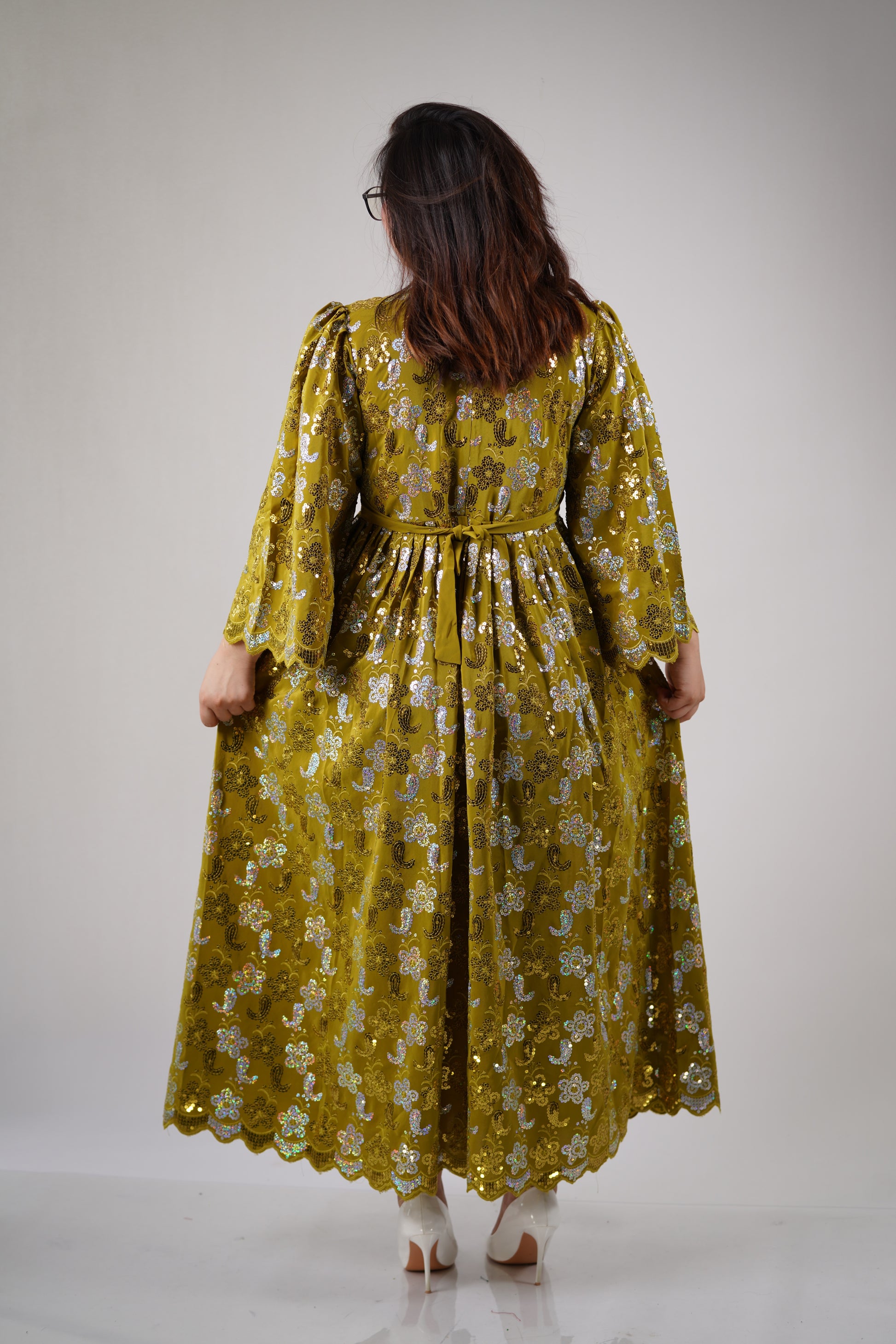 Khall-Elegant Women's Hazaragi Design Dress - W18