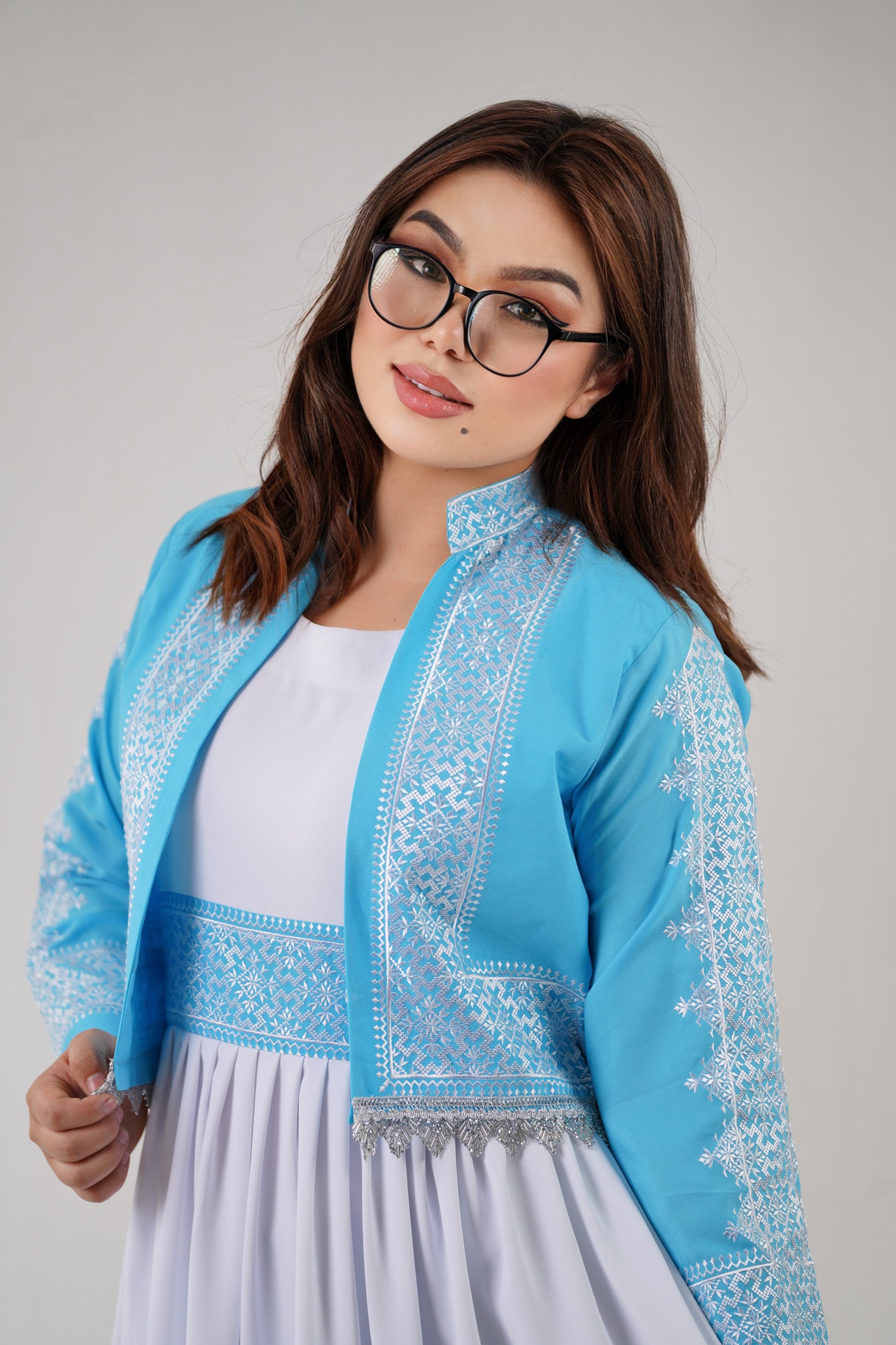 Afghan New Design Dress - Elegant Women's Embroidered Dress W14