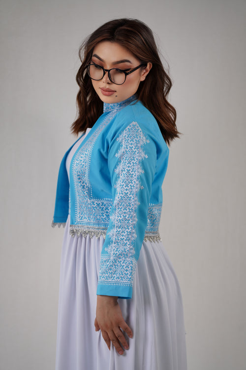 Afghan New Design Dress - Elegant Women's Embroidered Dress W14