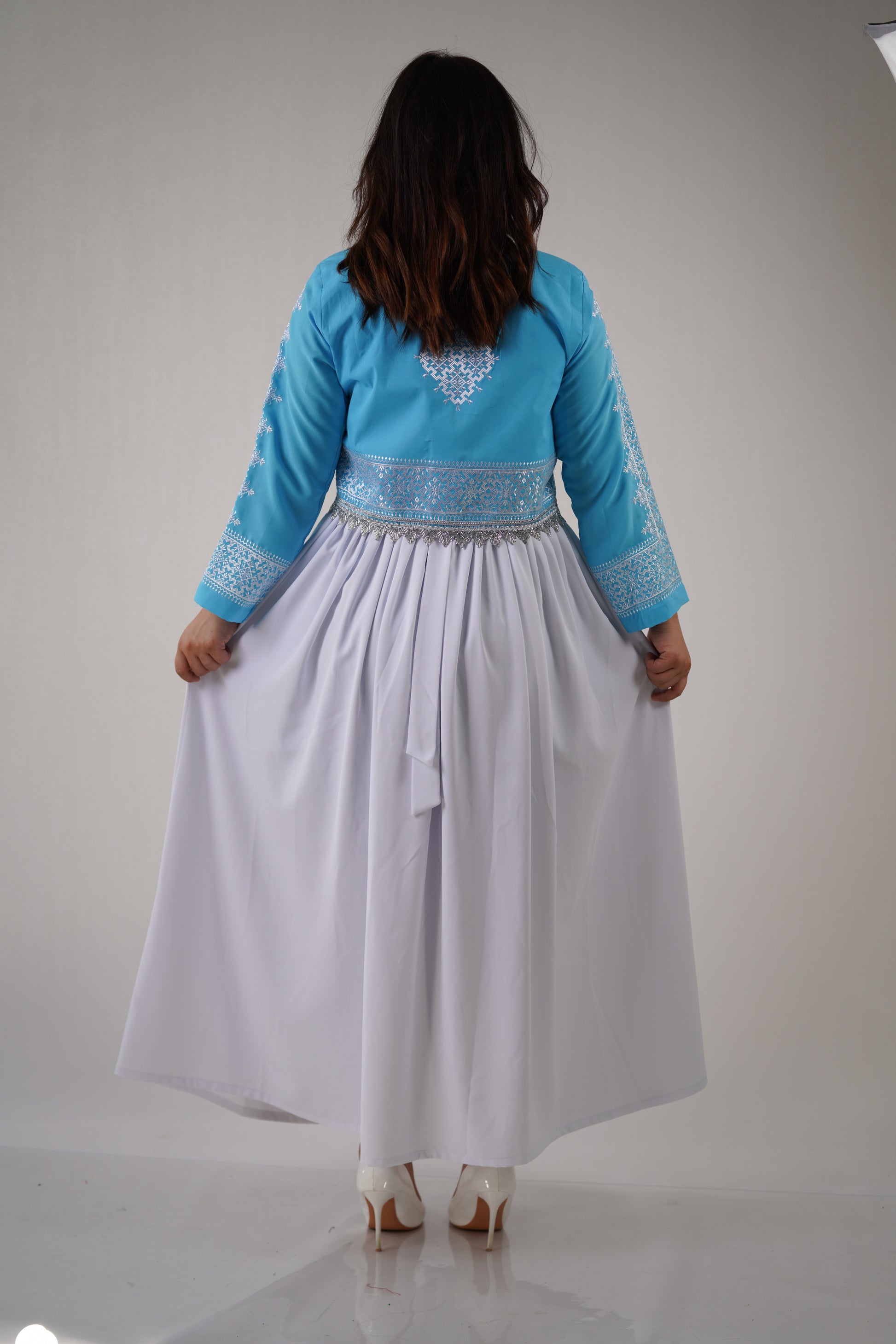 Afghan New Design Dress - Elegant Women's Embroidered Dress W14