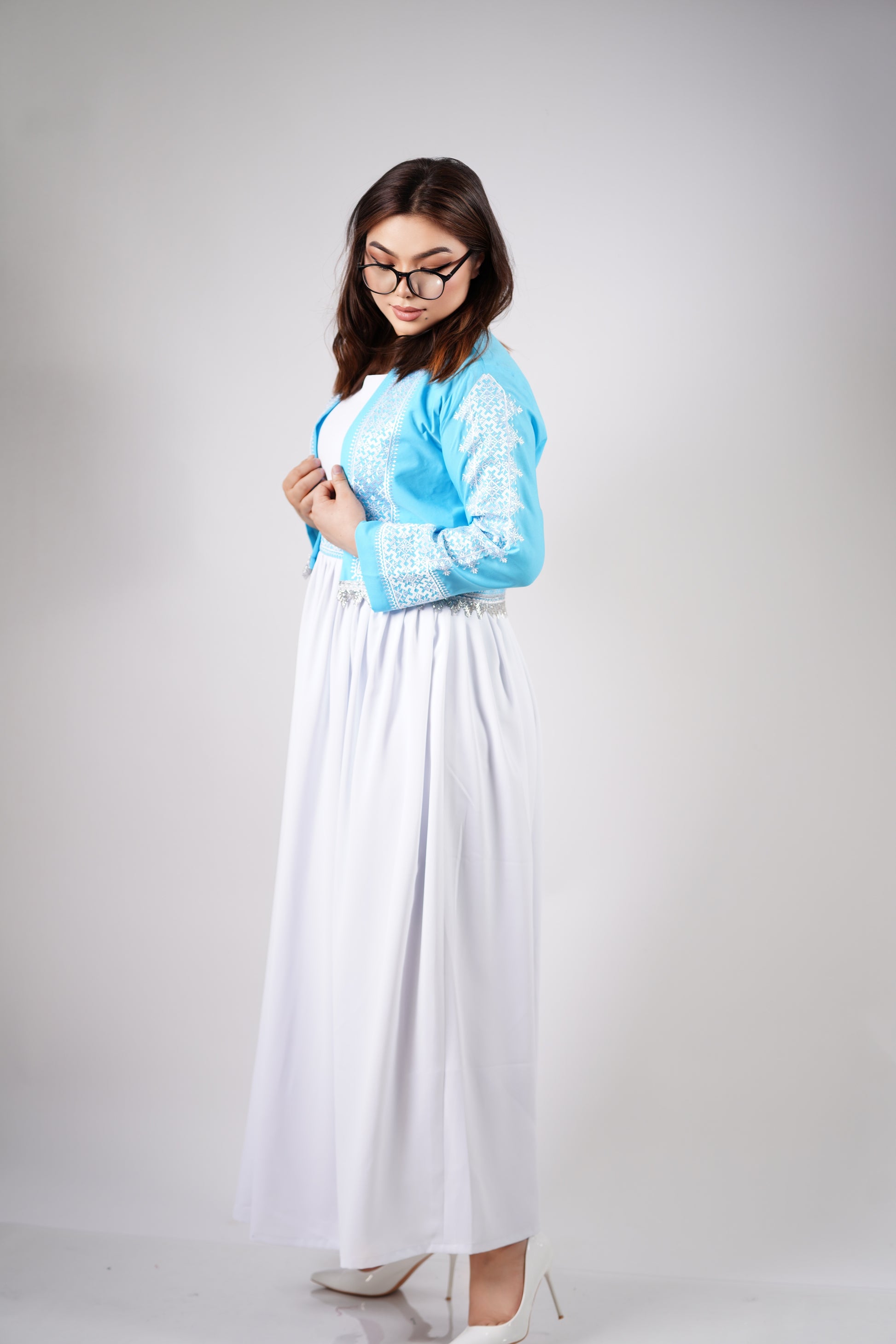 Afghan New Design Dress - Elegant Women's Embroidered Dress W14