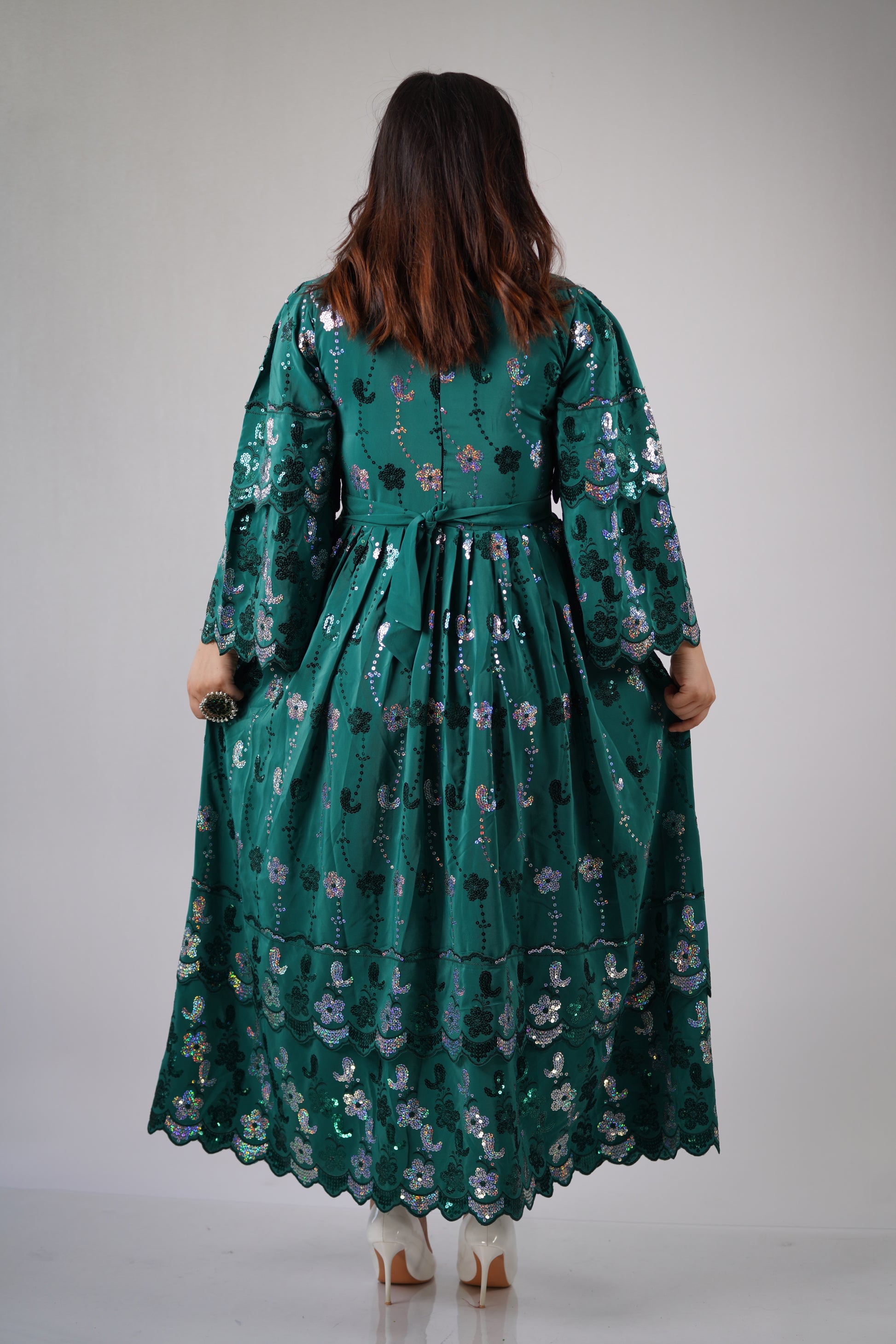 Khall-Elegant Women's Hazaragi Design Dress - W19