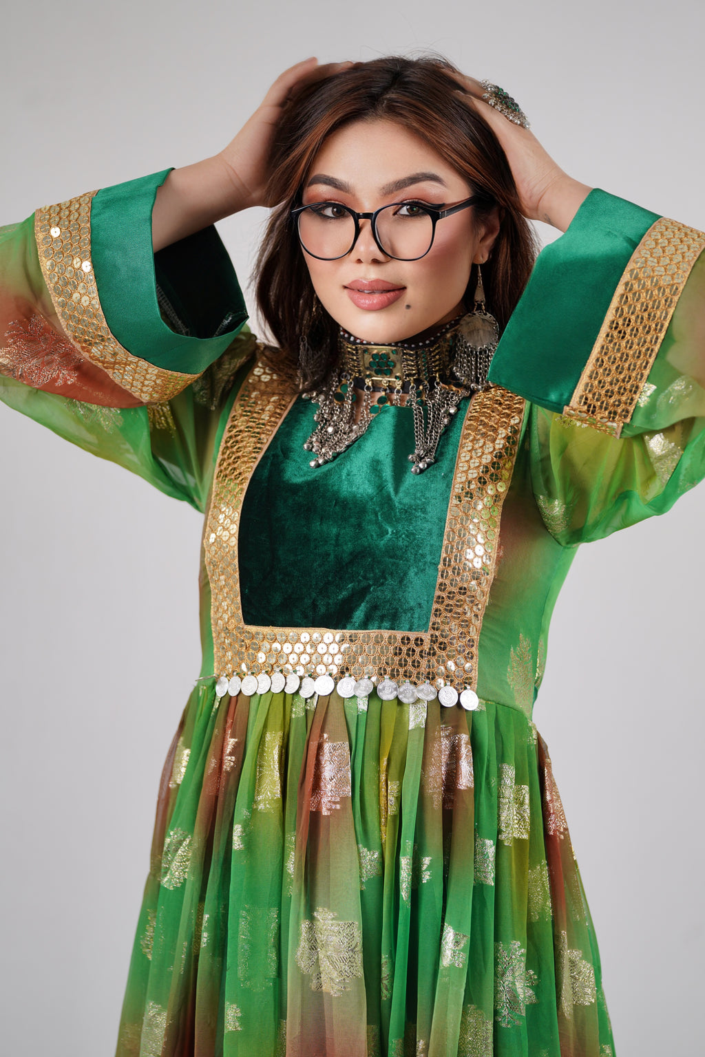 Kabuli Style long skirt - Professional Design dress-W21