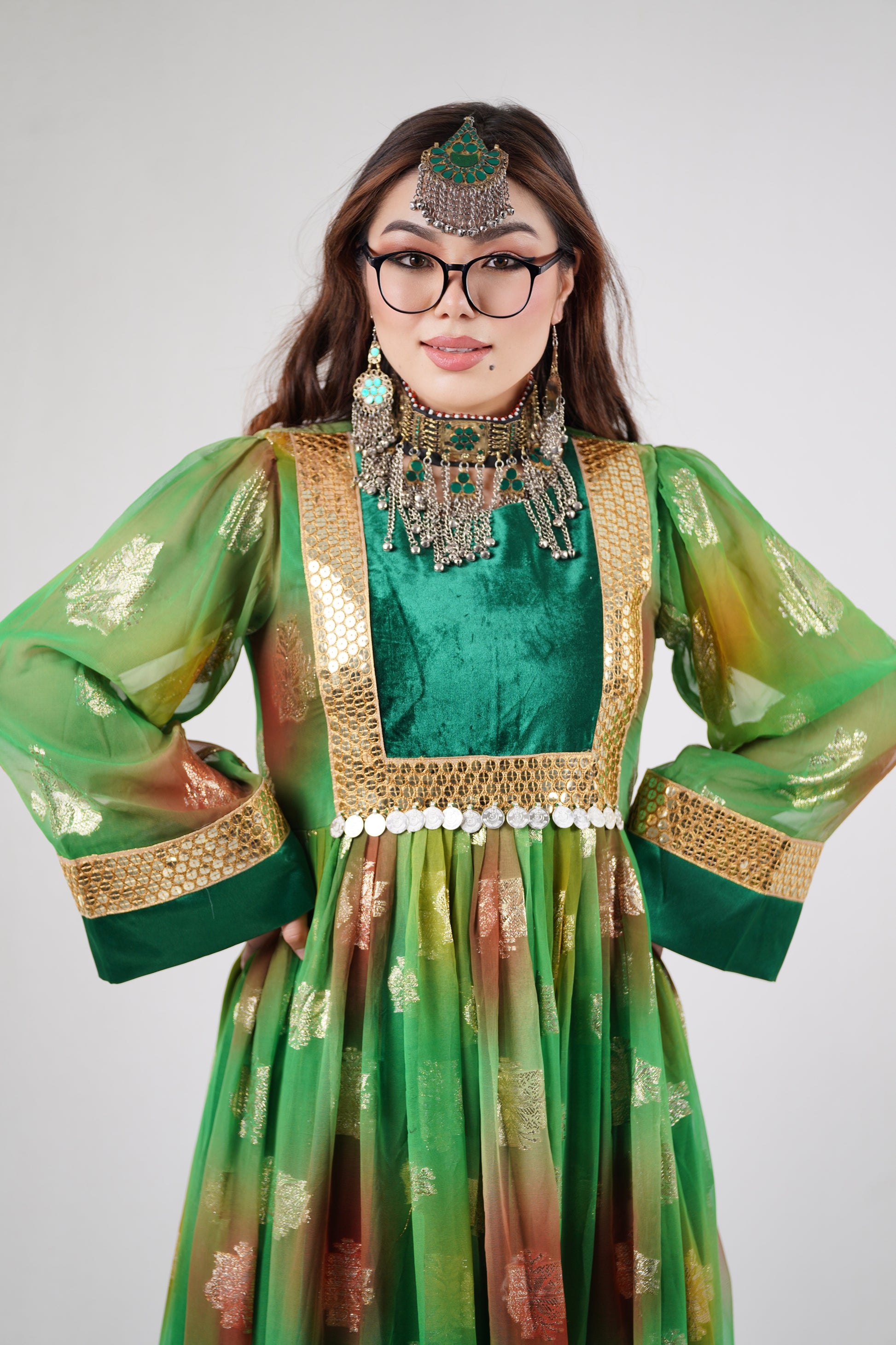 Kabuli Style long skirt - Professional Design dress-W21