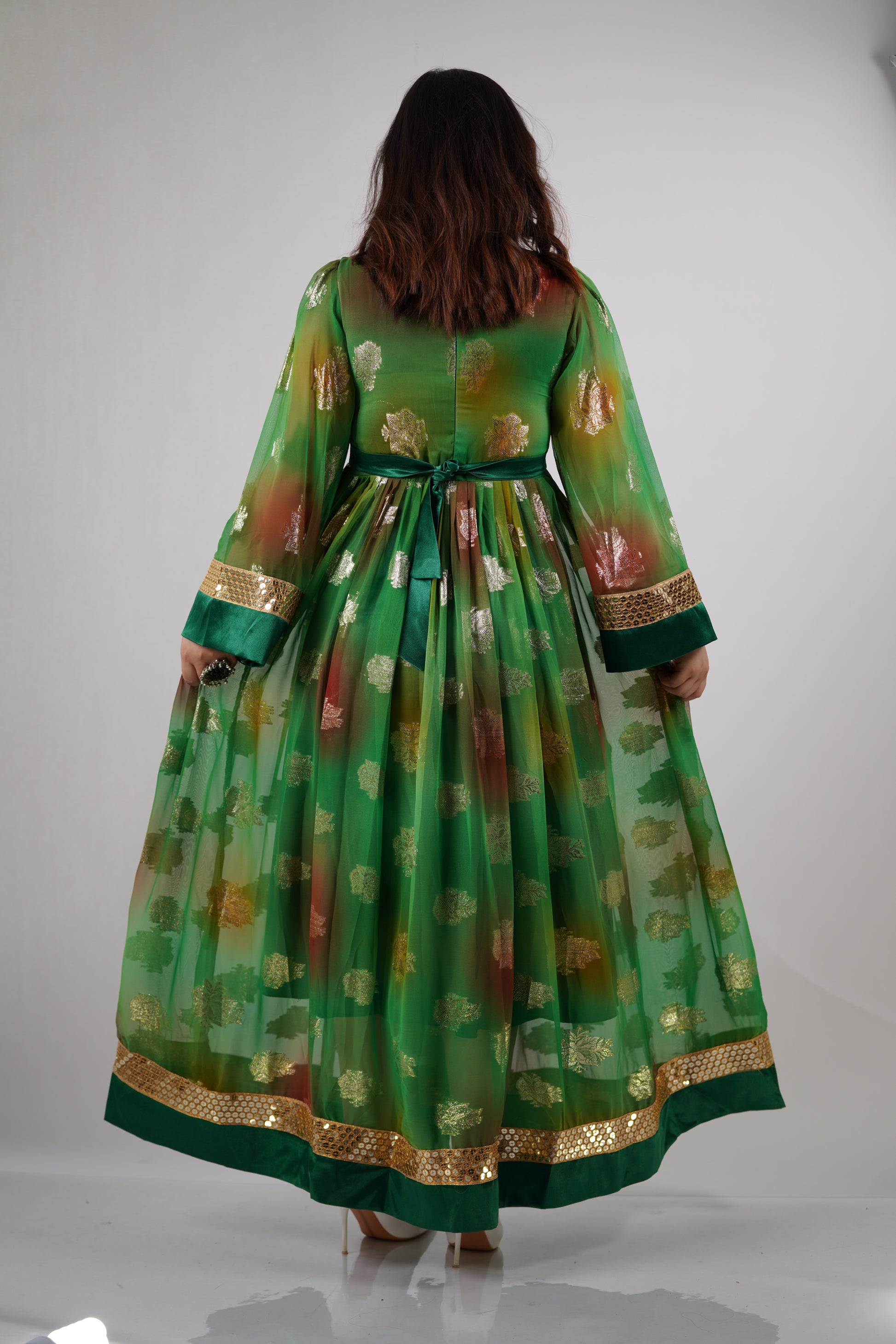 Kabuli Style long skirt - Professional Design dress-W21
